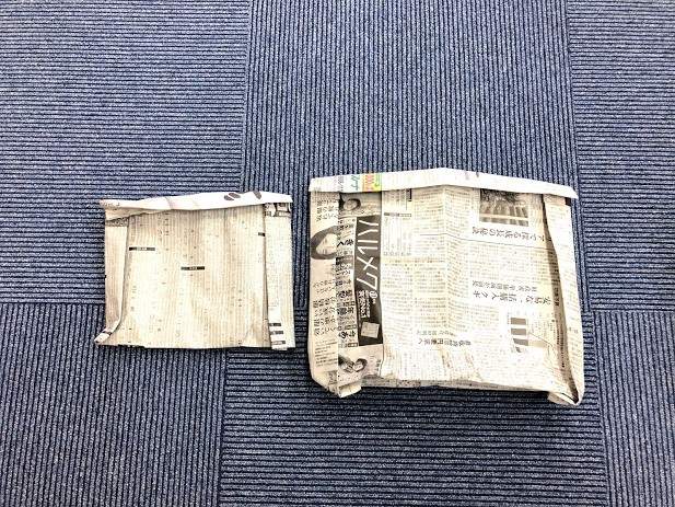 新聞紙で作るゴミ袋